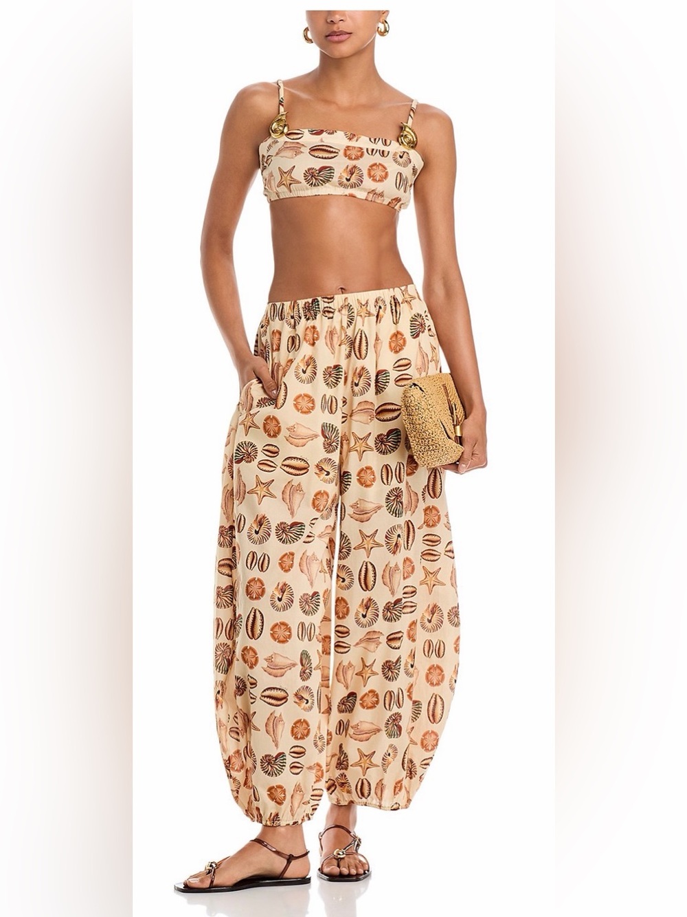FARM Rio Marine Shell Sand Balloon Pants